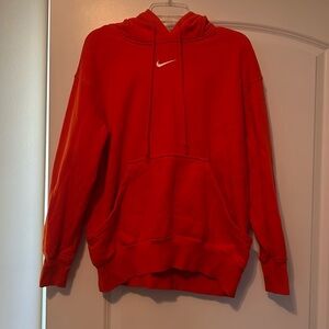 Oversized Nike Red Hoodie